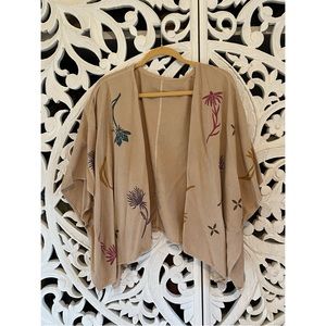 Sister Nettle Raw Silk Garden Shawl - OS